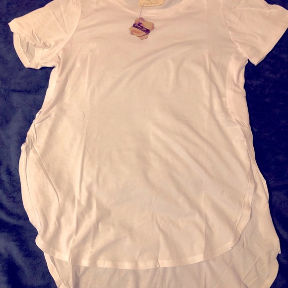 Round neck SS split side top - Picture 5 of 6